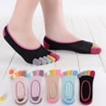 thumbnail image 3 of IDEANATEGRATE 1Par Calcetines Antideslizantes De Negro Para Mujer Con Suela De Silicona, 3 of 7
