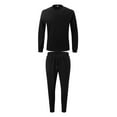 thumbnail image 1 of Ensemble de Survêtement 2 Pcs pour Hommes, Jogging Jacquard à Carreaux, 1 of 5