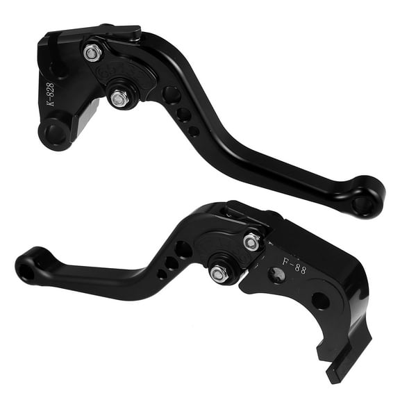 Unique Bargains 1 Pair Motorcycle Brake Clutch Levers Adjustable Folding CNC for Kawasaki ZX6R 636 2019-2021 Black