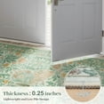 thumbnail image 6 of Lahome 5x7 Butterfly Washable Rugs for Living Room，Soft Ultra Thin Green Boho Bedroom Rug, Non Slip Floral Carpet for Nursery Playroom Indoor, 6 of 7