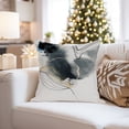 thumbnail image 4 of Ethan Taylor Abstract Throw Pillow Soft Cushion Cover 'Shapes III Shape' Modern Pattern Decorative Square Accent Pillow Case, 18x18 Inches, Black, Gray, 4 of 5