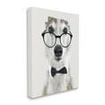 thumbnail image 2 of Stupell Funny Dog Formal Bowtie Glasses Animals & Insects Painting Gallery Wrapped Canvas Print Wall Art, 2 of 5