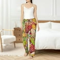 thumbnail image 5 of Uemuo Bright Mushrooms Pattern Women's Wide Leg Palazzo Lounge Pants with Pockets Light Weight Loose Comfy Casual Pajama Pants-X-Large, 5 of 9