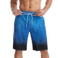 thumbnail image 1 of Men's Board Shorts Performance Swimwear for Surfing Beachwear Quick Drying Loose Fit Stripe Pattern Fashion, 1 of 3