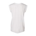 thumbnail image 3 of BELLA + CANVAS - Women's Flowy Rolled Cuffs Muscle Tee - 8804, 3 of 3