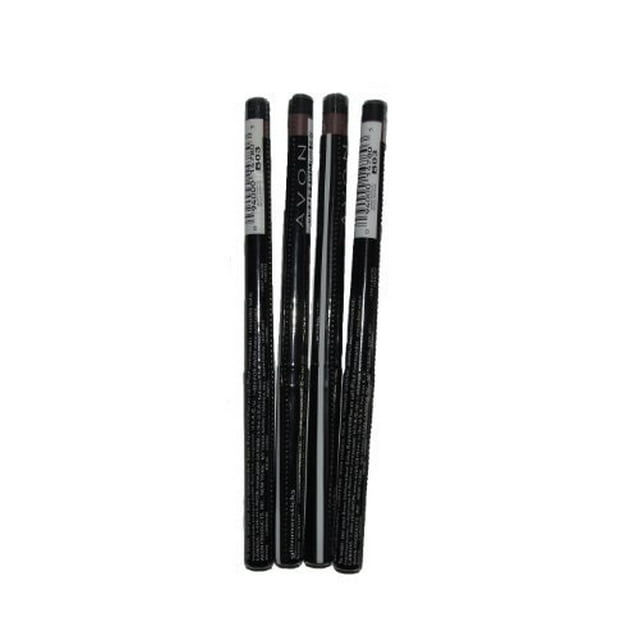 Lápiz para cejas Avon Glimmersticks Brow Definer, marrón oscuro, 4 unidades