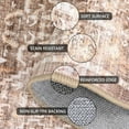 thumbnail image 3 of 8x10 Large Bedroom Rug for Living Room Traditional Oriental Print Stain Resistant Non-Shedding Washable Non-Slip Carpet for Office/Kitchen (Beige), 3 of 9