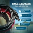 thumbnail image 2 of TEMCo 8 AWG PV Solar Extension Wire, 5 Ft Pair, Staubli MC4 Connectors, 2 of 6