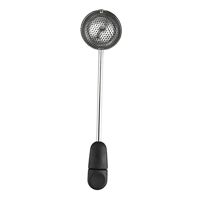 Colador de té perfecl infusor de bolas de malla fina portátil negro