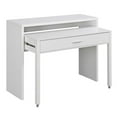 thumbnail image 1 of Pemberly Row Console/Sliding Desk with Drawer and Riser in White Wood Finish, 1 of 10