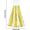 thumbnail image 3 of SKYSONIC Hanging Kitchen Towel set of 2,12" x 17" Abstract Geometry Stripe Yellow White Towel Set Dry Towels for Kitchen, Bathroom, Laundry Room Table, 3 of 7