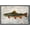 BLACK, variant on wall26 Framed Canvas Print Wall Art Trout Fish on Granite Background Marine Life Animals Digital Art Realism Nautical Scenic Colorful Ultra for Living Room, Bedroom, Office - 16"x24" White