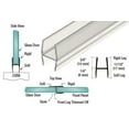 thumbnail image 4 of CRL P375HWS Soft Fin 'H' Wipe for 3/8" Glass- Softer Durometer - 95" Stock Length Clear, 4 of 4