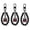 A003- Clear (Style C), variant on Halloween Beaded Decorative Keychain Clip, Halloween Themed Black with Spider Red Rhinestone, 1 Piece Spooky Beaded Keychain, for Backpack Purse Handbag Halloween Party Decoration Spooky Themed Acces