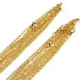 thumbnail image 3 of QQTDFG Wholesale In Bulk Lots Silver/Gold 316L Stainless Steel Rolo Oval Chain Necklace-Gold-10pcs-2mm wide-22 inch Necklace, 3 of 8