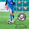 thumbnail image 3 of Meileang Soccer Ball Net Kicker Football Kick Trainer Nylon Mesh Bag Solo Soccer Kick Practice Training Aid Soccer Return Trainer Net Football Trainer Juggling Net for Youth Adults, 3 of 8