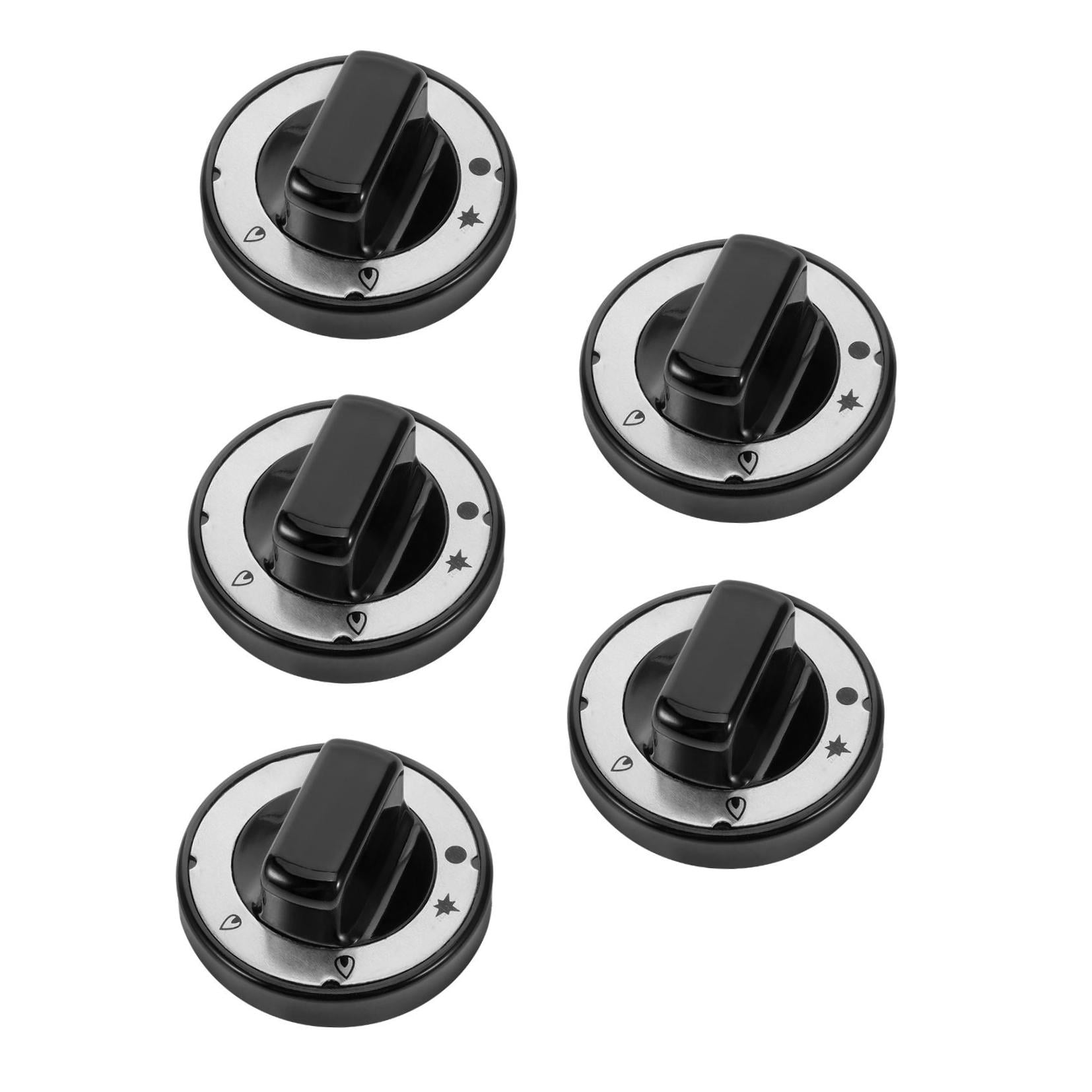 Masteelf 5pcs Replacement Grill Knob Grill Control Knob Grill Knob Burner Valve Knob Grill Control Knob Plastic Replacement Gas Grill Knob Replacement Stove Knob