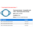 thumbnail image 2 of Thermostat Gasket - Compatible with 1948 - 1952 Pontiac Silver Streak 1949 1950 1951, 2 of 2
