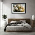 thumbnail image 3 of Stephen Chambers 32x23 Black Ornate Wood Framed With Double Matting Wall Art Titled - Dreamingly Beautiful White Tulips 1, 3 of 6
