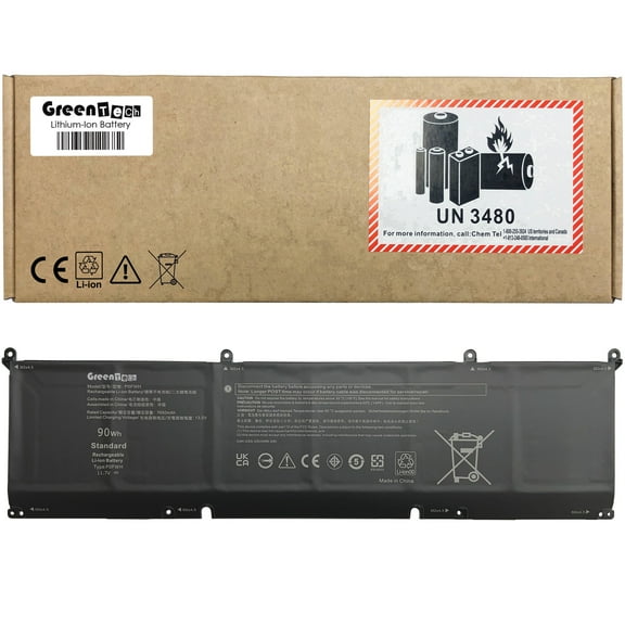 GREENTECH P0FWH BATTERY FOR DELL INSPIRON 16 PLUS 7640 INSPIRON 7640 2-IN-1 ALIENWARE M16 R2 11.7V 90WH CN-0M9DG0 M9DG0 CN-01969N 1969N CN-0HGJCY HGJCY
