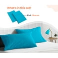 thumbnail image 2 of SGI Pillow Case Turquoise Blue Solid 600 TC Standard 20x26" 2 Piece, 2 of 3