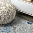 thumbnail image 6 of JONATHAN Y AMALFI COAST 8 x 10 Area Rug, Cassis Ornate Ogee Trellis - Light Gray/Blue, AMC105B-8, 6 of 10