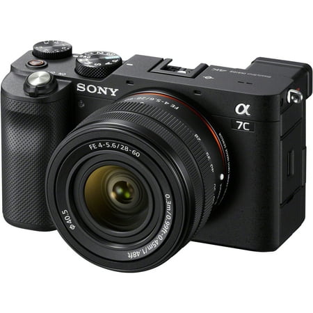 Sony Pro Alpha 7C 24.2 Megapixel Mirrorless Camera with Lens, 1.10", 2.36", Black