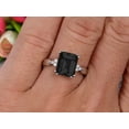 thumbnail image 5 of Emerald Cut 1.50 Carat Black Diamond Moissanite Engagement Ring Anniversary Gift On 10K White Gold, 5 of 5