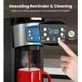 thumbnail image 6 of Suodoka K-Pod Coffee Maker Machine, 2 in 1 Single-serve Brewer for Capsules and Ground Coffee, 6 to 14 oz, Clear Removable 30 oz Reservoir, Reusable Filter, Black,New, 6 of 8