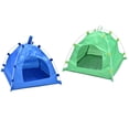 thumbnail image 5 of Tienda para mascotas, impermeable, desmontable, tela Oxford, portátil, plegable, tienda para gatos para perros, color rosa, 5 of 5