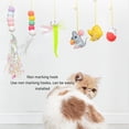thumbnail image 4 of Hanging Door Interactive Cat Toy Felt Kitten Shape Retractable Cat Teaser Toys for Exercise Relaxing(1 x Felt Kitten Toy +1 x Fixed Elastic Rope), 4 of 5