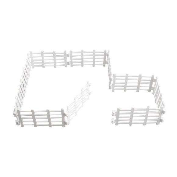 10Pcs Mini Toys Fence Fence Accessories Paddock Toy for Game Animals Figurines Farm , Style B B