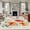 Orange, variant on 5'x8' Area Rugs, Orange Red Floral Indoor Outdoor Area Rug for Living Room Bedroom, Vintage Pastoral Botanical Butterfly Washable Bathroom Rugs Kitchen Floor Carpet Mats Home Decor Aesthetic