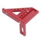 thumbnail image 1 of Transportador Cuadrado para Carpintería, Regla Triangular de Inglete de Aleacio de Aluminio, Precisión de 0,1 mm, Ángulos de 22,5-90 Grados, Espacio Entre Orificios PARA, 1 of 7