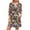*Brown^, variant on U Women's Three Quarter Sleeve V Neck Polka Dot Dress ,Fashion Casual Trendy Mini Dress Pink^,Womens Plus XXL