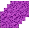 thumbnail image 2 of Purple Halloween Print Washcloth 12x12in Set, 6 Pack Absorbent Cotton Towel Square Kitchen Dishes Towels, Soft Cleaning Face Hand Towel Fast Drying Wash cloth, 2 of 7