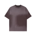 thumbnail image 1 of Playera Elvqul de Hombre Vino Liso Manga Corta Casual Algodón Gym Cuello Redondo, 1 of 5