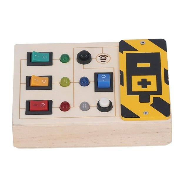 Estink Led Light Switch Toy Interesting Noiseless Educational Light Up Sensory Board For Travel