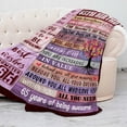 thumbnail image 2 of LHSHID 65th Birthday Gifts for Women Blanket 65th Birthday Decorations for Women Gifts for 65 Year Old Woman Gifts for 65th Birthday Birthday Gifts for Women Her Sister Throw Blanket 50"x60", 2 of 7