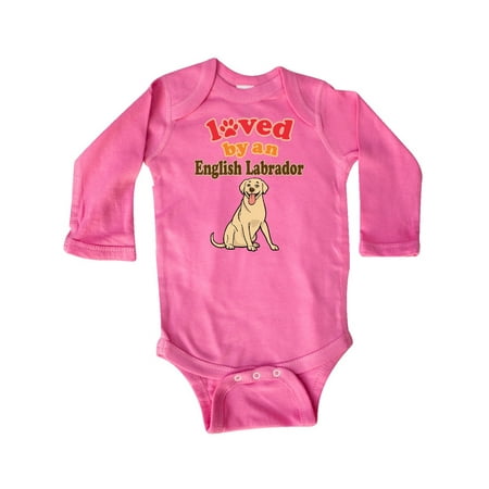 

Inktastic English Labrador Dog Gift Gift Baby Boy or Baby Girl Long Sleeve Bodysuit