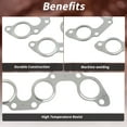 thumbnail image 4 of 2Pcs Exhaust Manifold Header Gasket for Toyota Highlander 3.3L 2004-2010 Engine Manifold Exhaust Gasket No.1717320020/1717320010/1717320030, 4 of 6