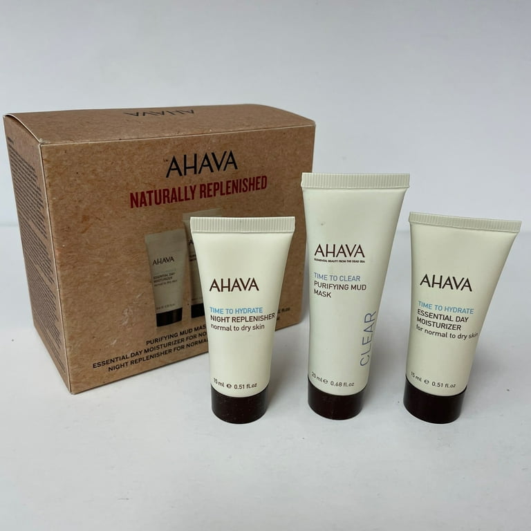 Care Mask Ahava Set and Mud Moisturizer Night Day Skin Replenisher