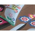 thumbnail image 4 of Ambesonne Owl Quilted Bedspread Set 3 Pcs, Birds and Butterflies, King Size, Multicolor, 4 of 5