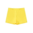 thumbnail image 4 of Haitryli Girls Solid Color Swimming Shorts Quick Dry Swim Trunks Beachwear Tankini Bottoms Yellow 4, 4 of 6
