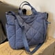 thumbnail image 1 of Bolso cruzado mullido para mujer, bolso de hombro acolchado de gran capacidad, bolso de viaje suave, 1 of 8