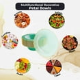 thumbnail image 6 of Exquisite Fancy Plastic Bowls Disposable Bowls 12 Oz Bowl Set Of 40 Disposable Soup Bowls Plastic Serving Bowls Perfect Plastic Ice Cream Bowls or Plastic Salad Bowls - Coral Peach - Gold Rim, 6 of 7