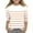 Orange, variant on fatyb Kids 3/4 Sleeve Striped Shirts Girls Round Neck Basic Tee Tops Boys Casual Plain Blouses Size 3-12Y