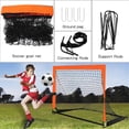 thumbnail image 3 of Black Children'S Football Goal Portable Foldable Mobile Training Football Goal, 3 of 5