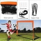 thumbnail image 2 of Black Children'S Football Goal Portable Foldable Mobile Training Football Goal, 2 of 5