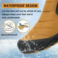 thumbnail image 5 of Snow Boots Mens Waterproof Winter Boots Fur Lined Warm Ankle Boots Zipper Closure Slip on Outdoor Boot Comfortable Walking Shoes, 5 of 6